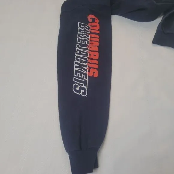 Reebok NHL Columbus Blue Jackets CBJ Hockey T-Shirt  Long Sleeve Unisex Medium - Picture 5 of 6